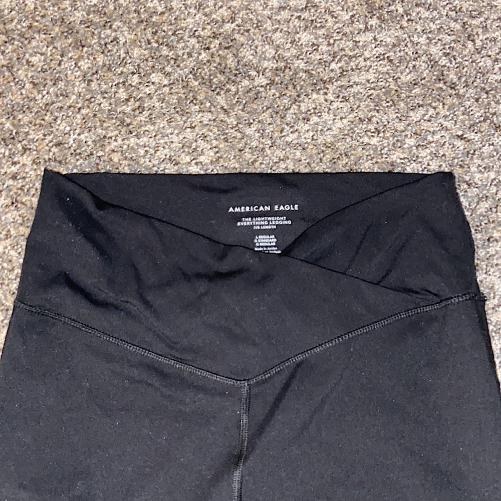 black leggings, soft, cross cross front
